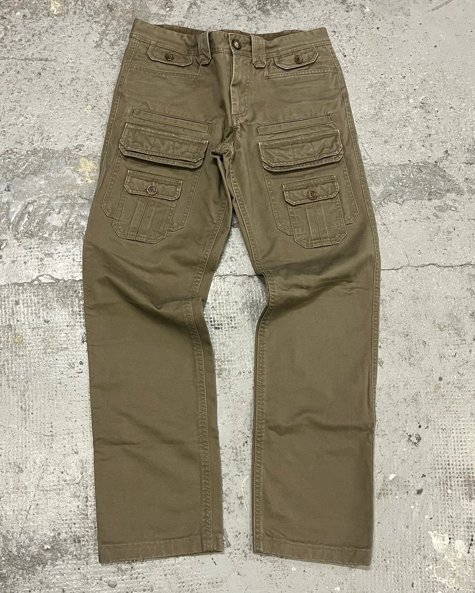 SS2008 Dolce & Gabbana Multi Pockets Khaki Green Pants vIRaWrN 0