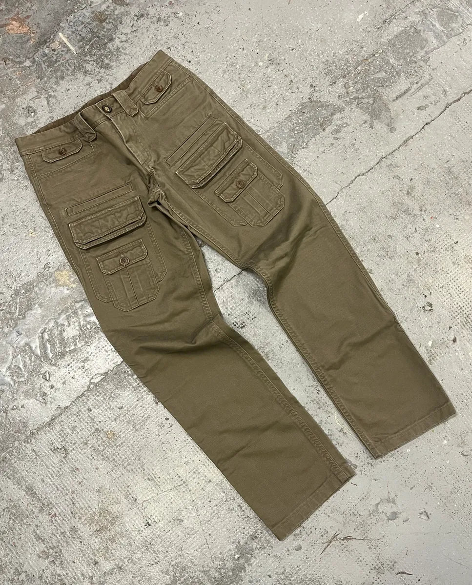 SS2008 Dolce & Gabbana Multi Pockets Khaki Green Pants vIRaWrN 4