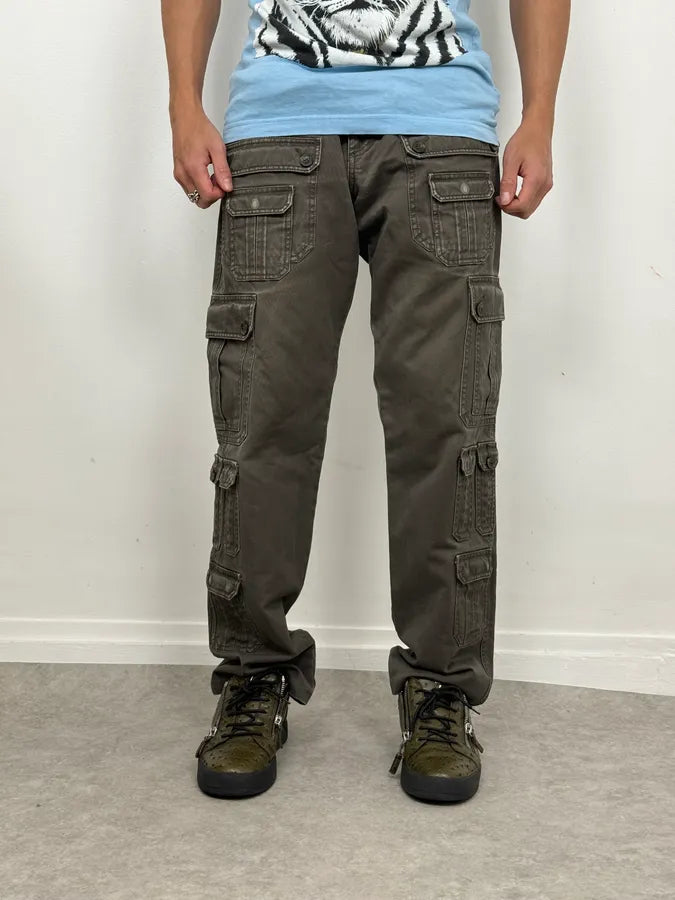 SS2008 Dolce & Gabbana Multi Pockets Olive Cargo Pants lMxizox 1