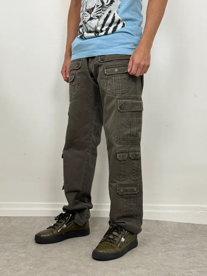 SS2008 Dolce & Gabbana Multi Pockets Olive Cargo Pants lMxizox 2