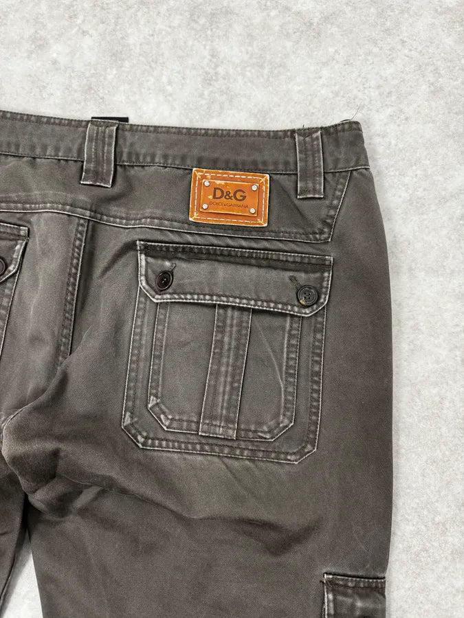 SS2008 Dolce & Gabbana Multi Pockets Olive Cargo Pants lMxizox 8