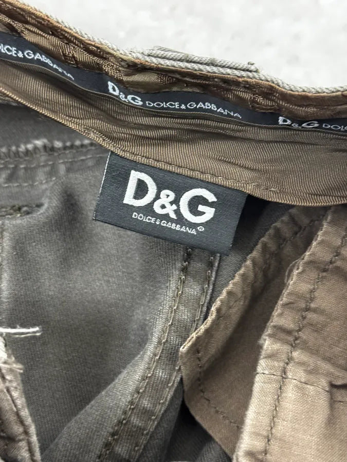 SS2008 Dolce & Gabbana Multi Pockets Olive Cargo Pants lMxizox 9