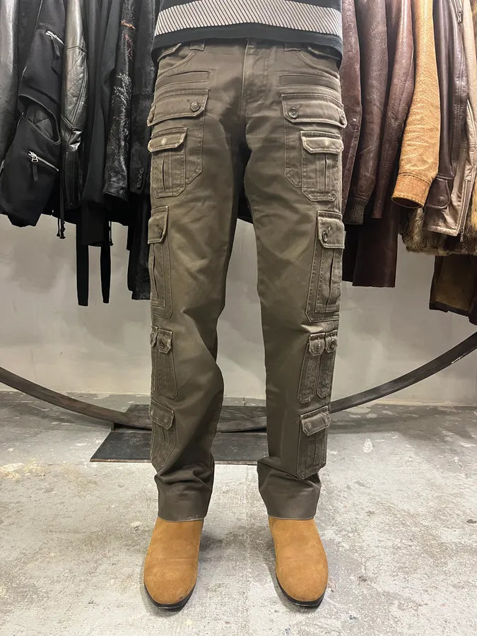 SS2008 Dolce & Gabbana Multi Pockets Olive Cargo Pants muskLex 1