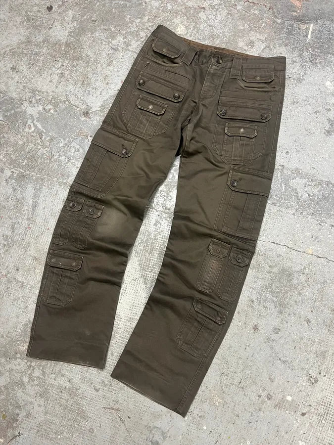 SS2008 Dolce & Gabbana Multi Pockets Olive Cargo Pants muskLex 4