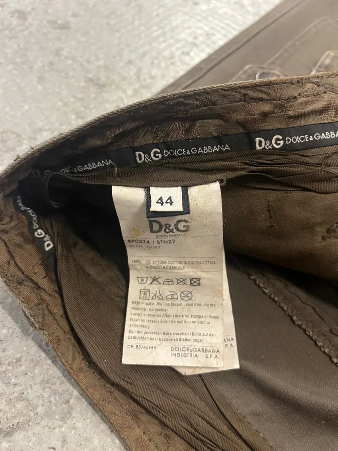 SS2008 Dolce & Gabbana Multi Pockets Olive Cargo Pants muskLex 9