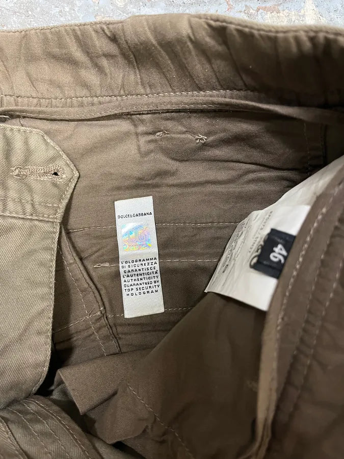 SS2008 Dolce & Gabbana Multi Pockets Olive Pants (S/M) rbIGzQx 10
