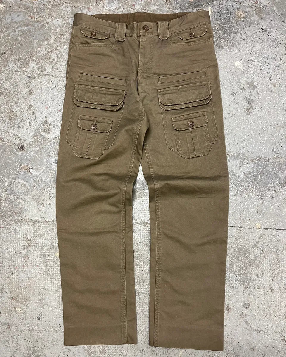 SS2008 Dolce & Gabbana Multi Pockets Olive Pants (S/M) rbIGzQx 2