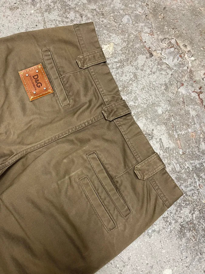 SS2008 Dolce & Gabbana Multi Pockets Olive Pants (S/M) rbIGzQx 7