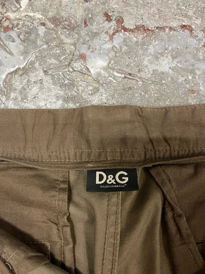 SS2008 Dolce & Gabbana Multi Pockets Olive Pants (S/M) rbIGzQx 9