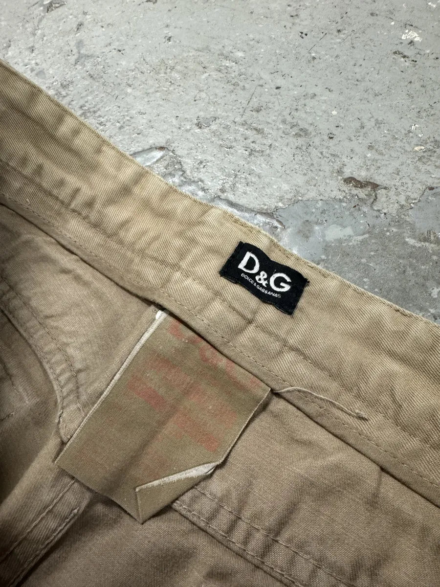 SS2008 Dolce & Gabbana Multi-Zip Beige Pants GHCREaJ 3