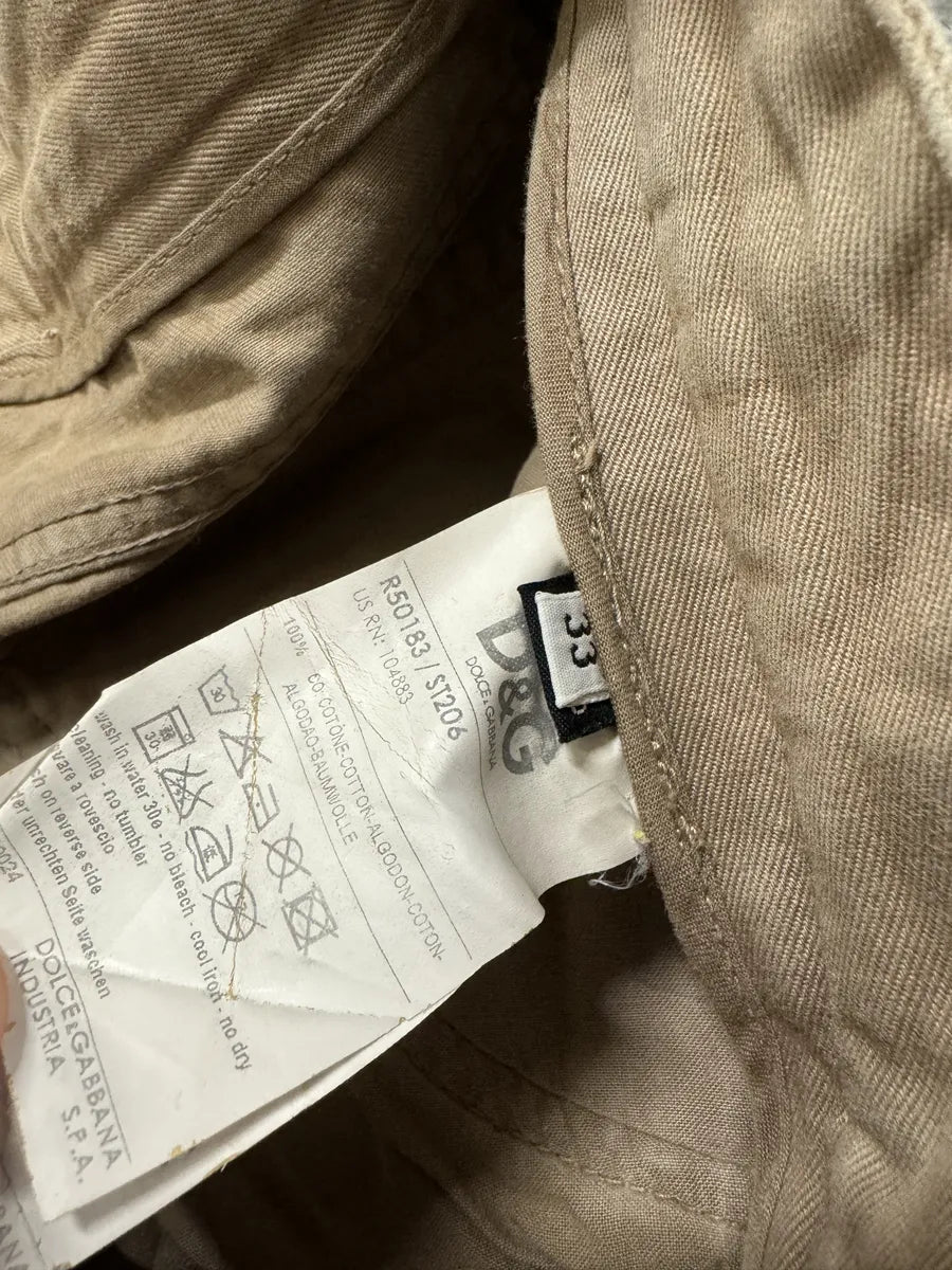 SS2008 Dolce & Gabbana Multi-Zip Beige Pants GHCREaJ 5