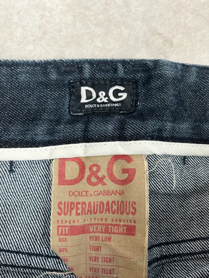 SS2008 Dolce & Gabbana Multi Zips Navy Brut Denim Jeans sNILkBK 9