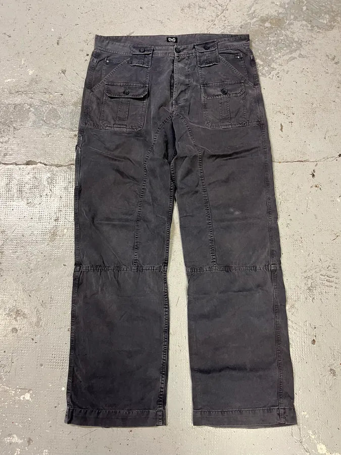 SS2008 Dolce & Gabbana Obscure Multi Pockets Cargo Pants (XL) tyUIuhY 4
