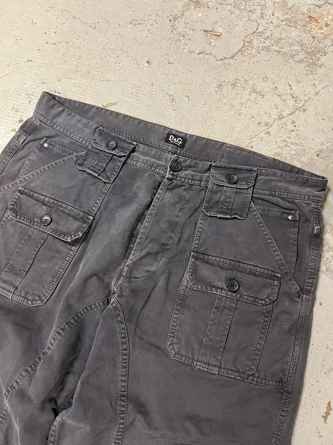 SS2008 Dolce & Gabbana Obscure Multi Pockets Cargo Pants (XL) tyUIuhY 5