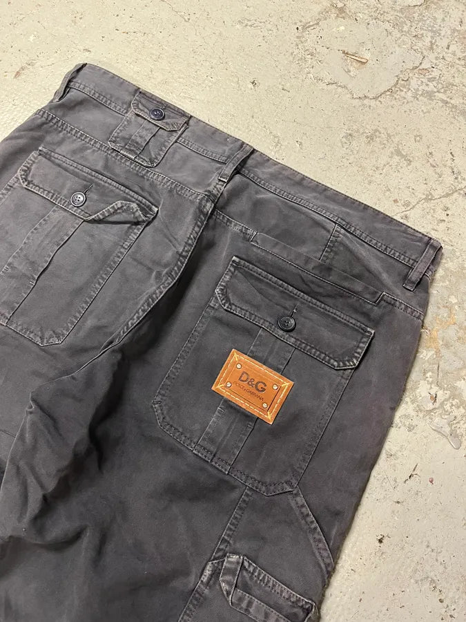 SS2008 Dolce & Gabbana Obscure Multi Pockets Cargo Pants (XL) tyUIuhY 8