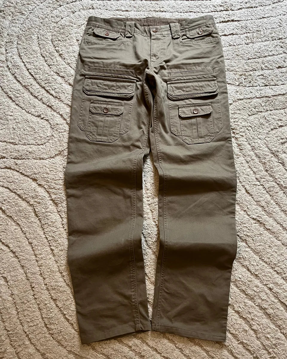 SS2008 Dolce & Gabbana Safari Luxe Olive Pants SsFlUZs 0