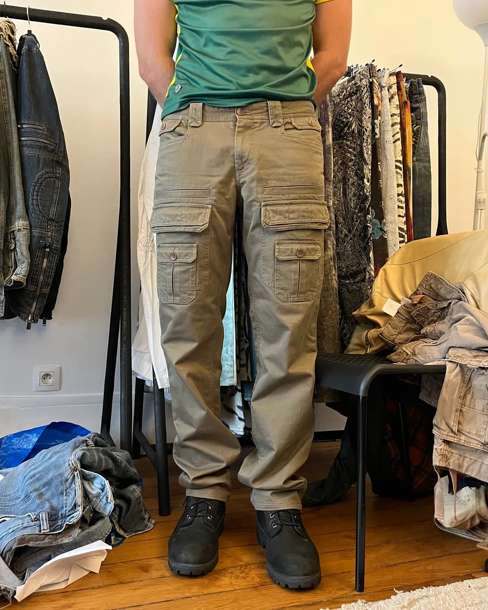 SS2008 Dolce & Gabbana Safari Luxe Olive Pants SsFlUZs 1