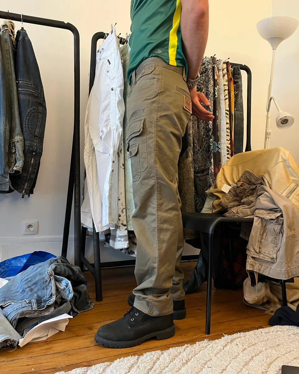 SS2008 Dolce & Gabbana Safari Luxe Olive Pants SsFlUZs 2