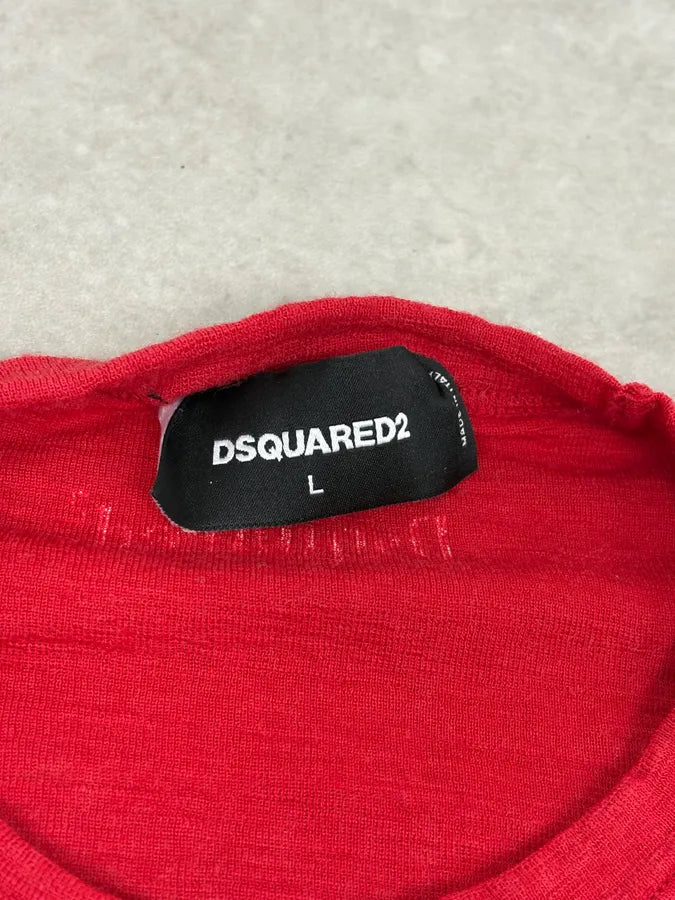 AW2018 Dsquared2 Red Born To Ride T-Shirt goytwWs 9