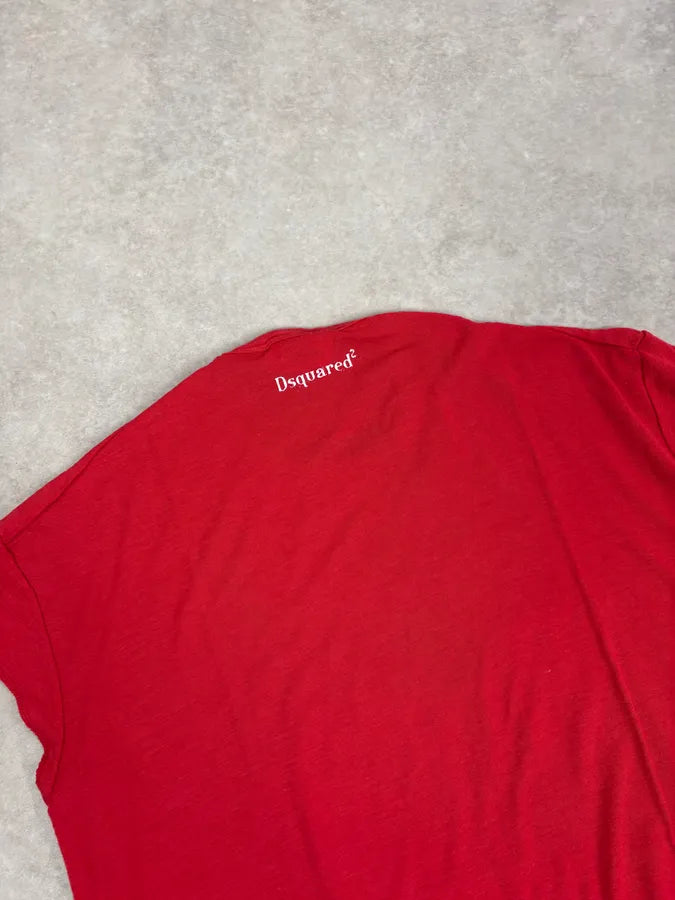 AW2018 Dsquared2 Red Born To Ride T-Shirt goytwWs 7