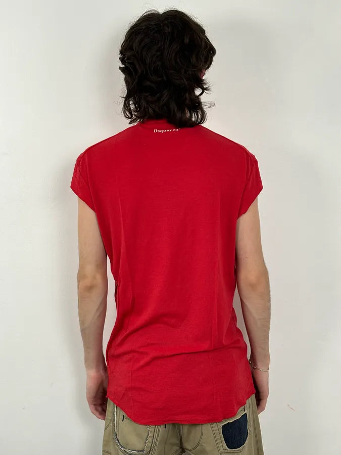 AW2018 Dsquared2 Red Born To Ride T-Shirt goytwWs 2