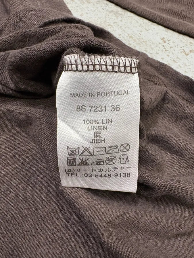 SS2008 Givenchy Brown Henley Longsleeves Top gAlYoas 9