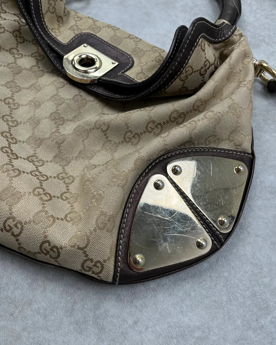 SS2008 Gucci Beige Monogram Indy Bag RjcqhPI 5