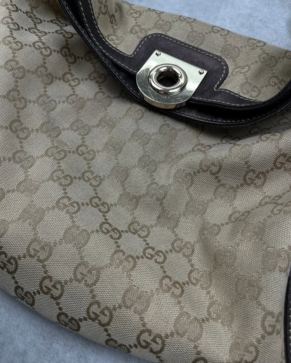 SS2008 Gucci Beige Monogram Indy Bag RjcqhPI 7