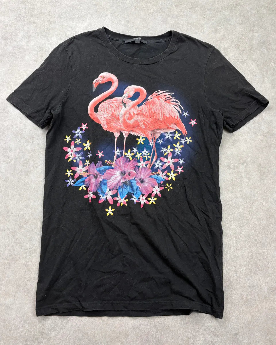 SS2009 Gucci Black Flamingo T-Shirt by Frida Giannini KnQzmWw 0