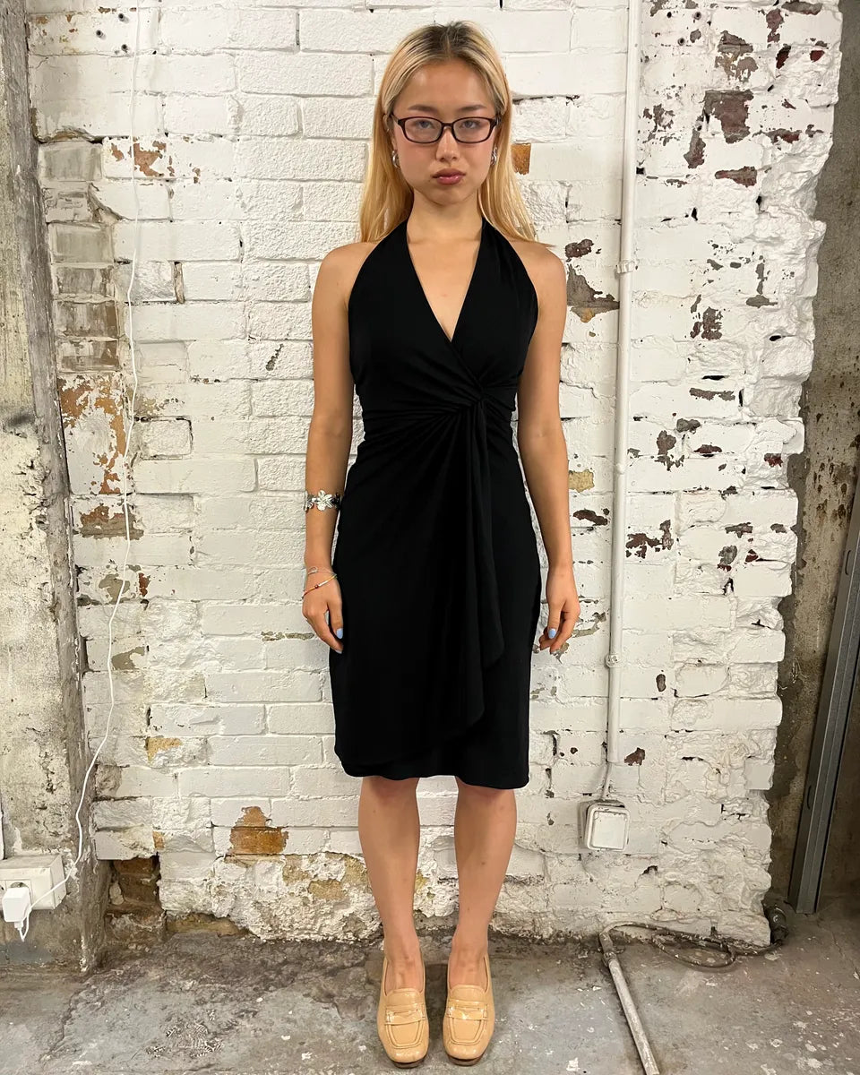SS2008 Gucci Black Jersey Halter Dress by Frida Giannini EGmmnAf 0