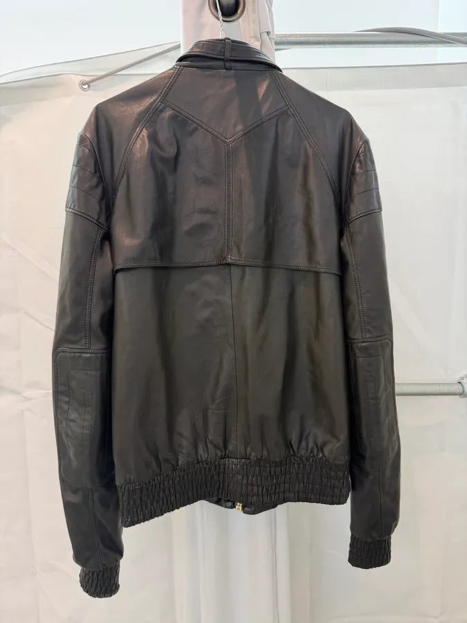 SS2008 Gucci Black Premium Leather Jacket by Frida Giannini QezIvPK 2