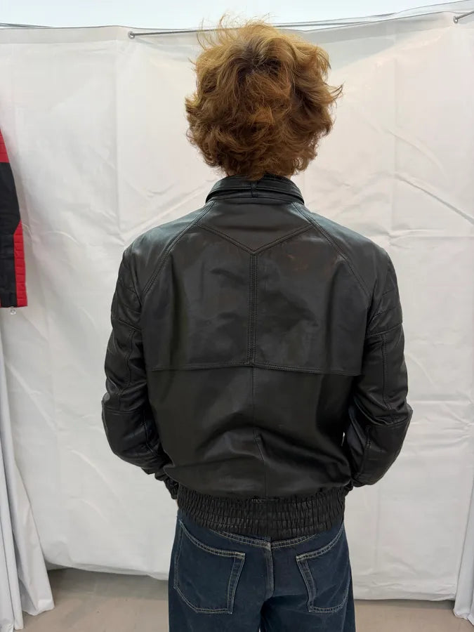 SS2008 Gucci Black Premium Leather Jacket by Frida Giannini QezIvPK 5