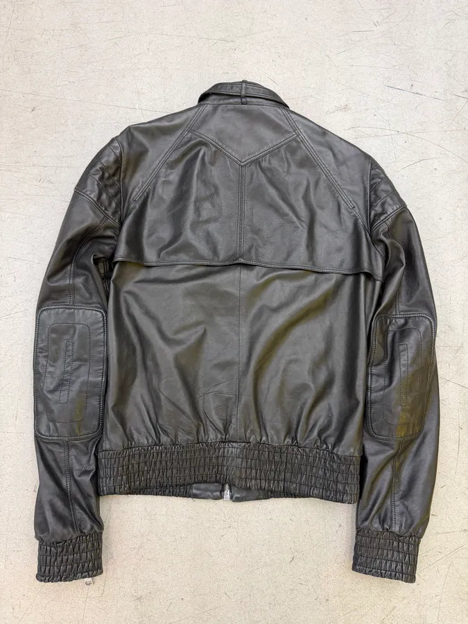 SS2008 Gucci Black Premium Leather Jacket by Frida Giannini QezIvPK 6