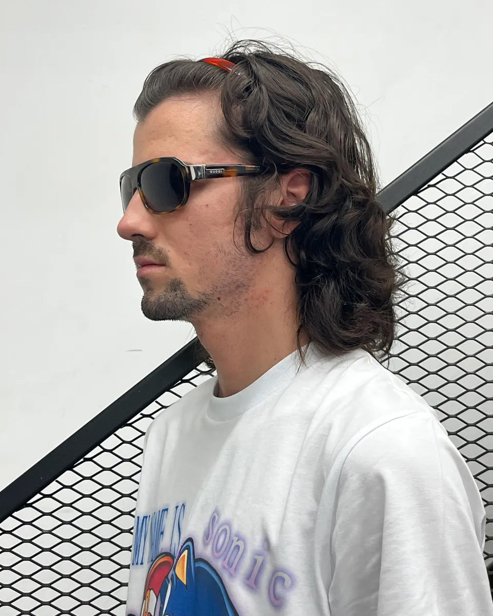 SS2008 Gucci Brown Acetate Aviator Sunglasses eXHzbvq 2