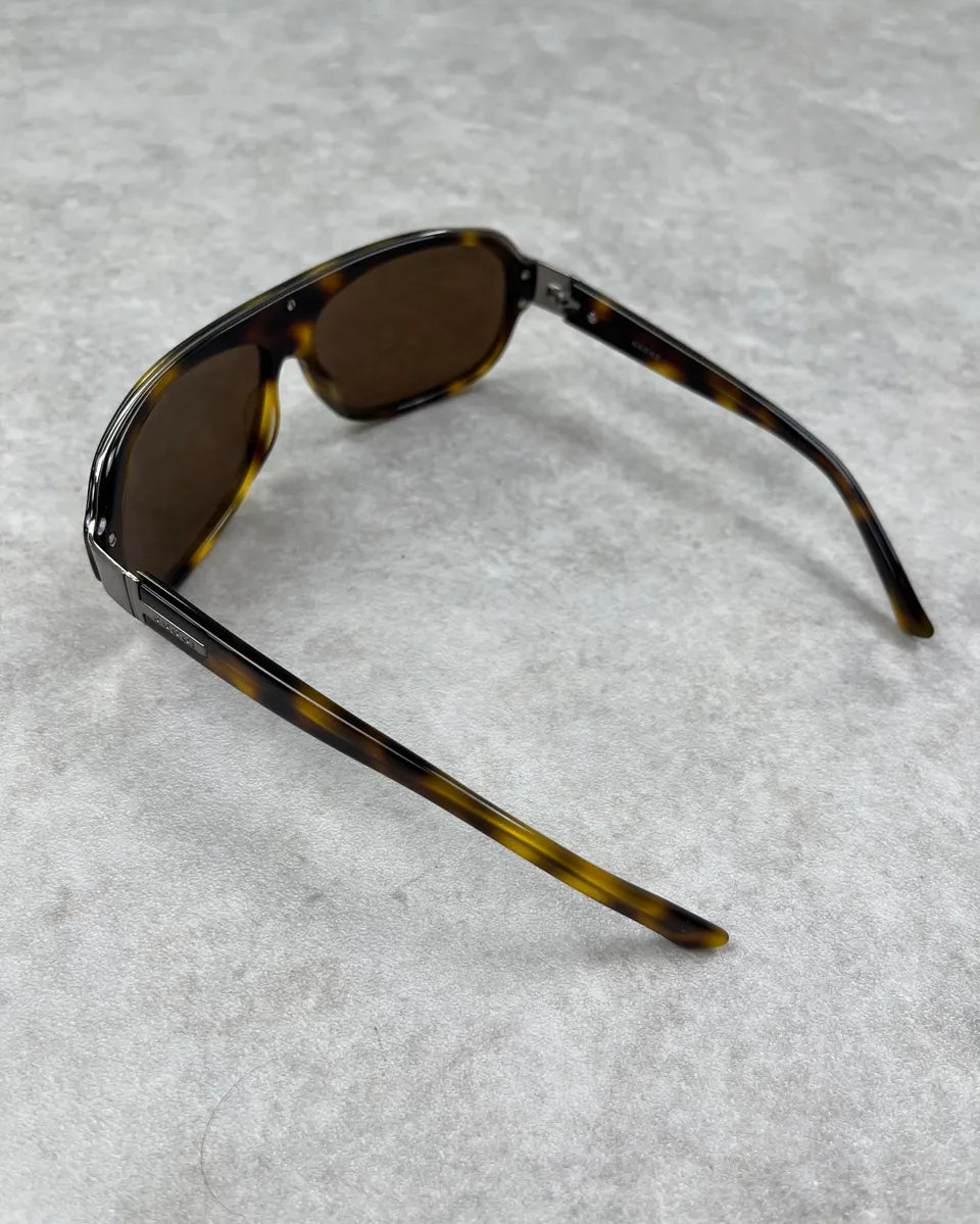 SS2008 Gucci Brown Acetate Aviator Sunglasses eXHzbvq 5