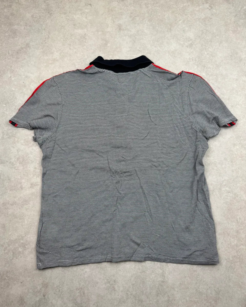 SS2007 Gucci Grey Striped Contrast Polo by Frida Giannini LrEvXwI 4