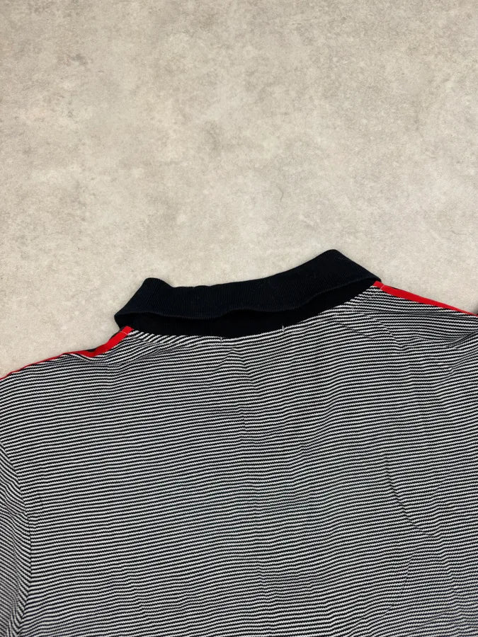 SS2007 Gucci Grey Striped Contrast Polo by Frida Giannini LrEvXwI 5