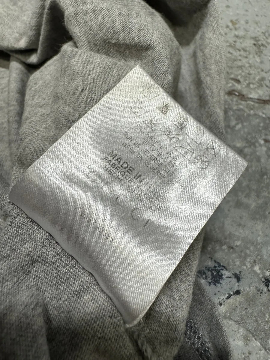 SS2008 Gucci Grey V Neck Birds Toocan T-Shirt wZaoGna 5