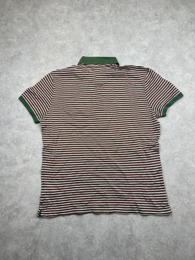 SS2008 Gucci Green & Red Original Striped Polo VbNsFRP 4