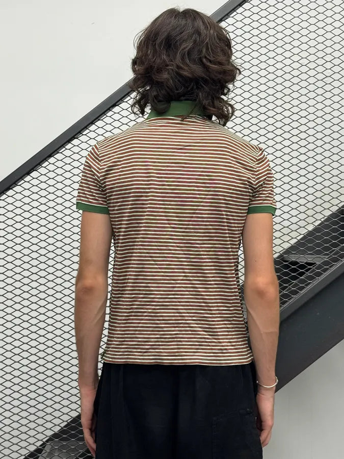 SS2008 Gucci Green & Red Original Striped Polo VbNsFRP 2