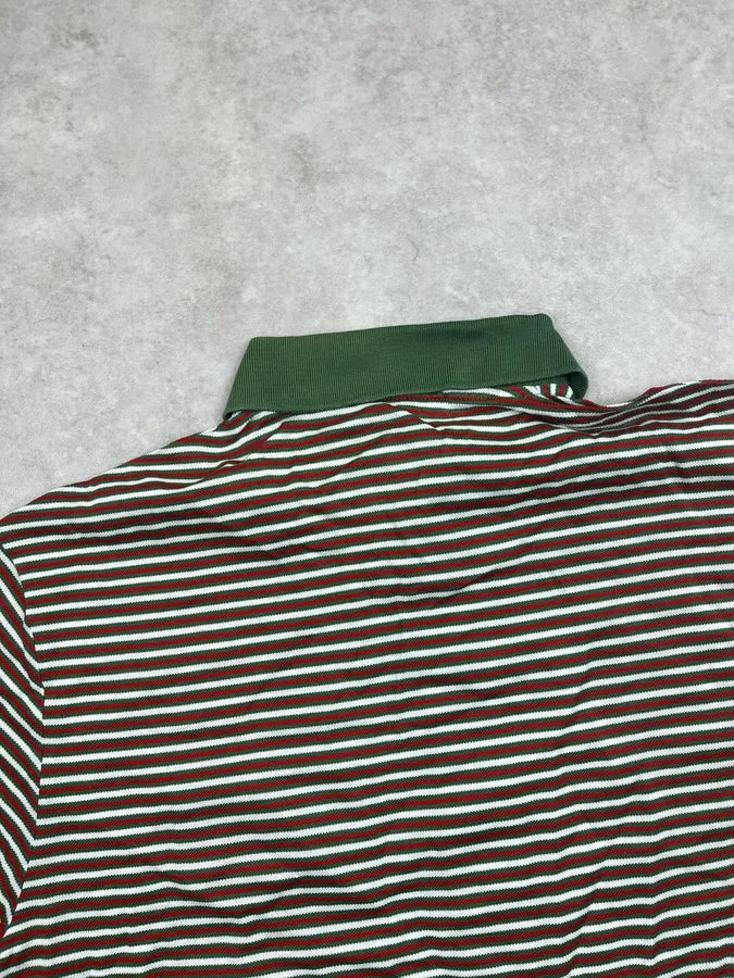 SS2008 Gucci Green & Red Original Striped Polo VbNsFRP 5