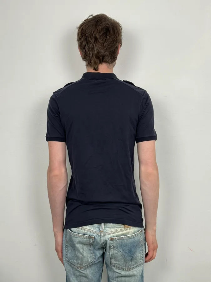 SS2008 Gucci Navy Flamingo Polo by Frida Giannini kJsEMSH 2