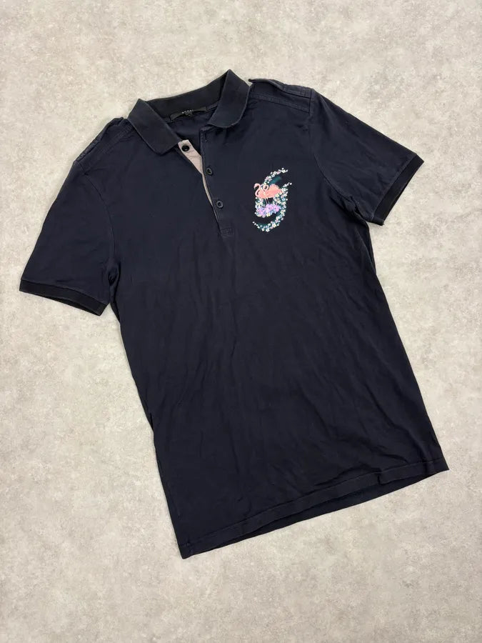 SS2008 Gucci Navy Flamingo Polo by Frida Giannini kJsEMSH 3