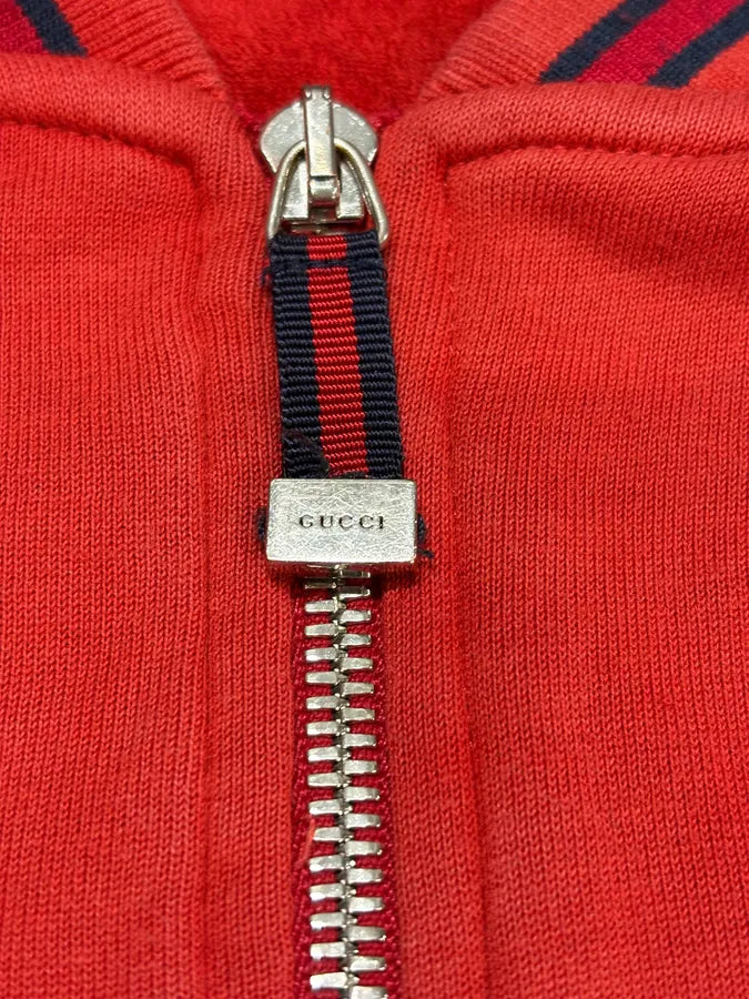 SS2008 Gucci Red Zip-up Sweater cEGFyxk 8