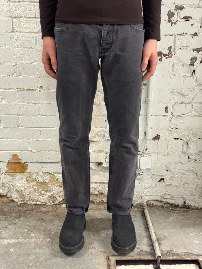SS2008 Prada Avant-Garde Faded Grey Slim Pants HnJUWXI 1