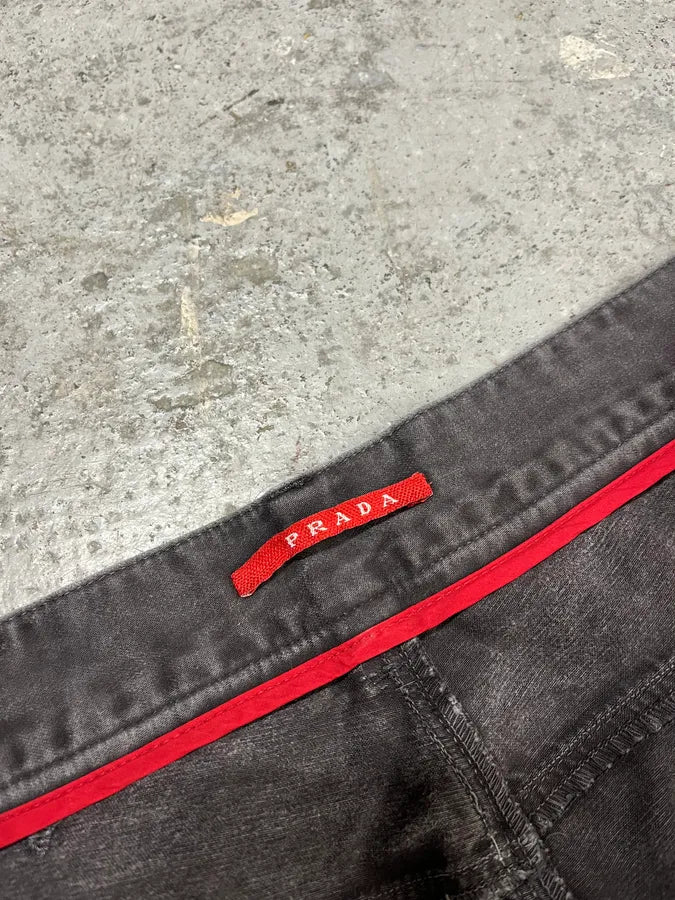 SS2008 Prada Avant-Garde Faded Grey Slim Pants HnJUWXI 10