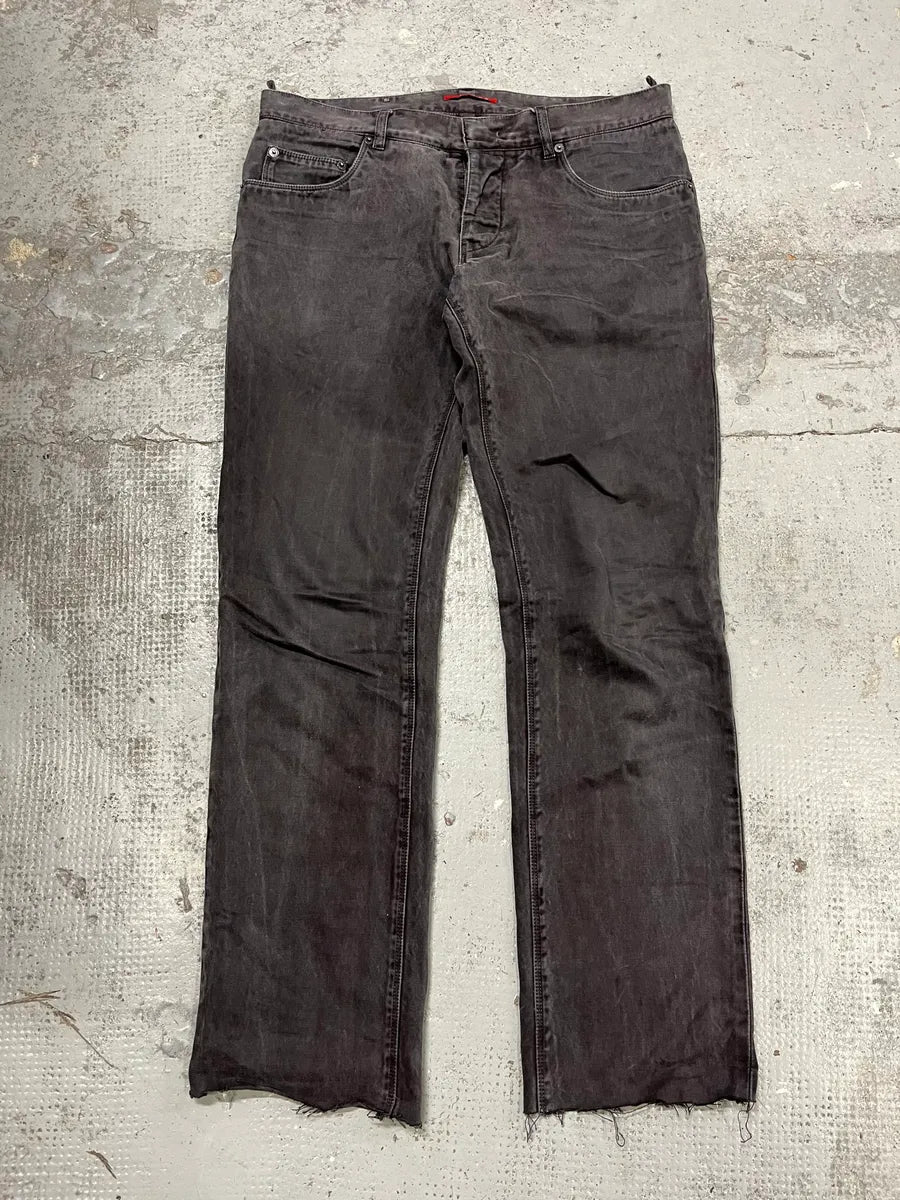 SS2008 Prada Avant-Garde Faded Grey Slim Pants HnJUWXI 4