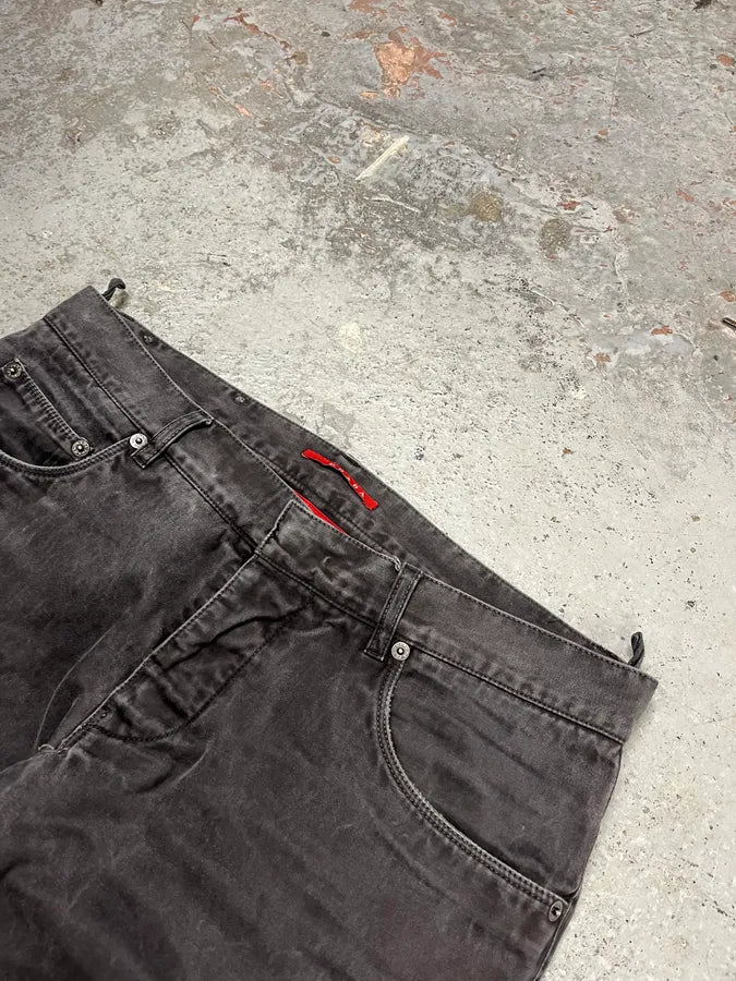 SS2008 Prada Avant-Garde Faded Grey Slim Pants HnJUWXI 5