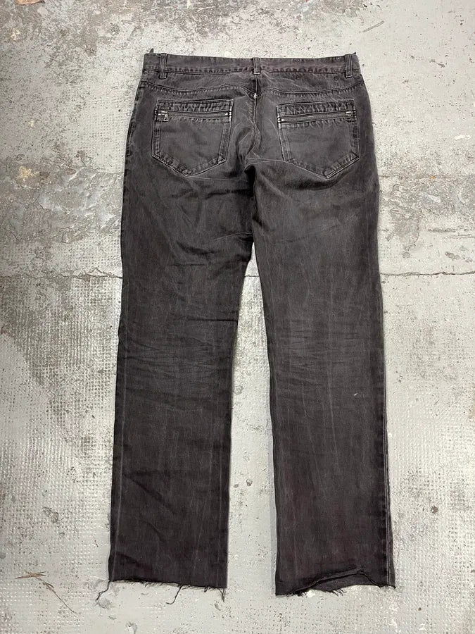SS2008 Prada Avant-Garde Faded Grey Slim Pants HnJUWXI 7