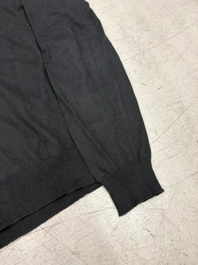 SS2008 Prada Black Cotton Cashmere V-Neck Sweater qaRUNSa 6